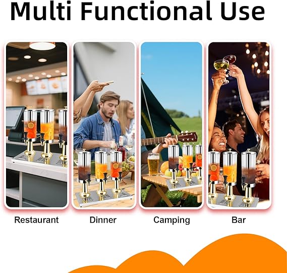 Commercial cold drink dispenser for restaurant