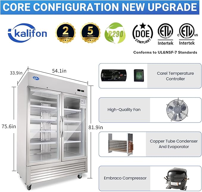 Buy Commercial Refrigerator Online 2 49 Cu Ft Commercial Refrigerator Interior