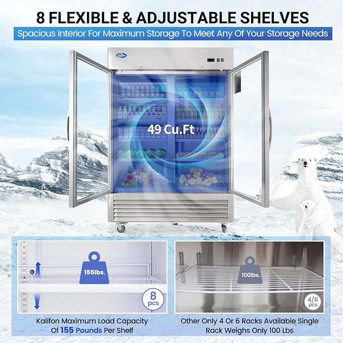Buy Commercial Refrigerator Online 4 Commercial Refrigerator with LED Lighting