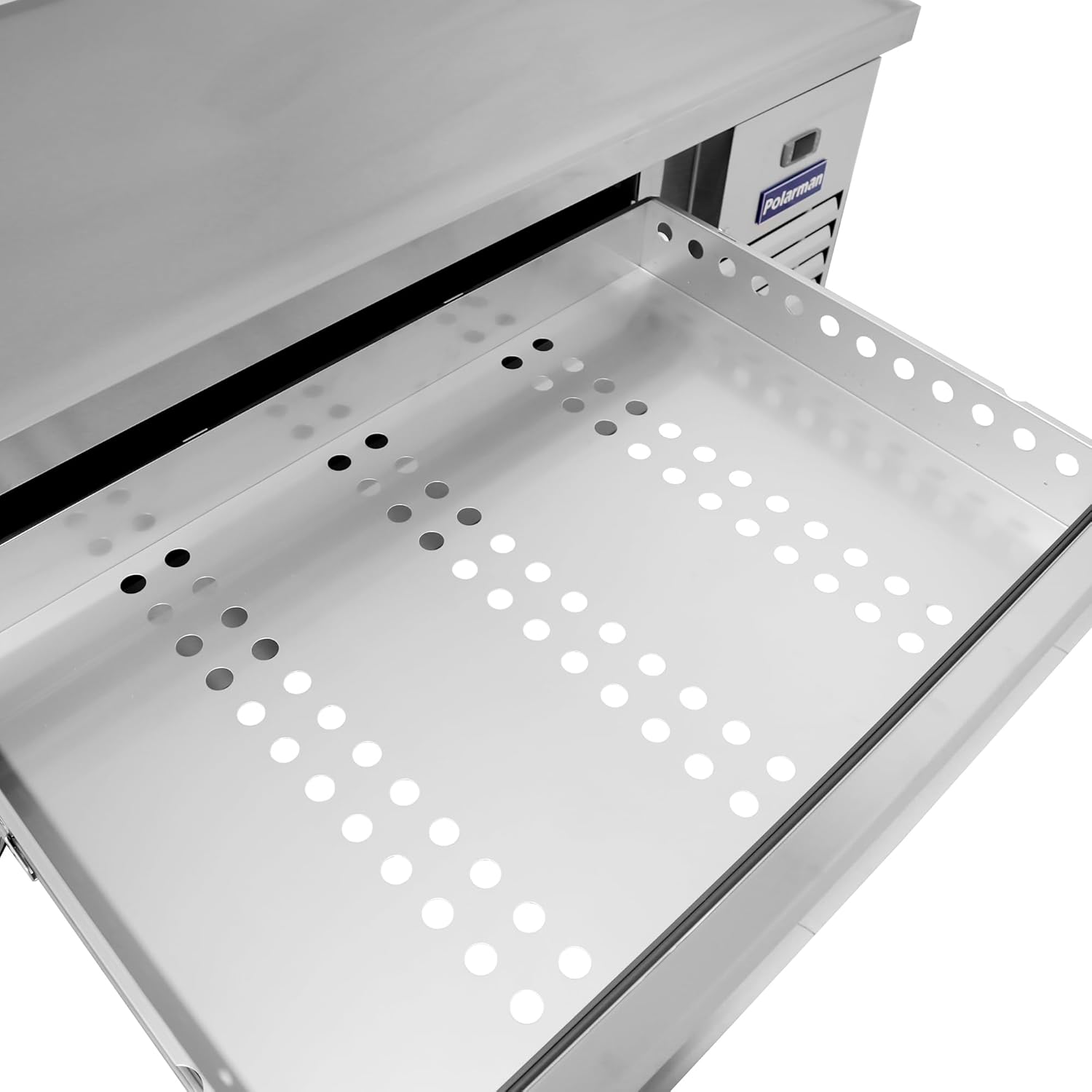 Chef Base Refrigerator with open refrigerated drawers