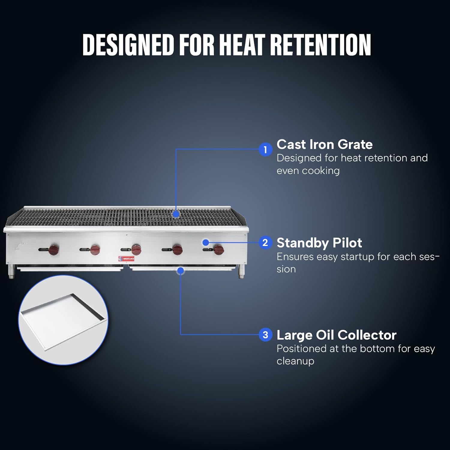 Looking for 5 Burner Gas Grill? 3 Stainless steel body of 5 Burner Gas Grill