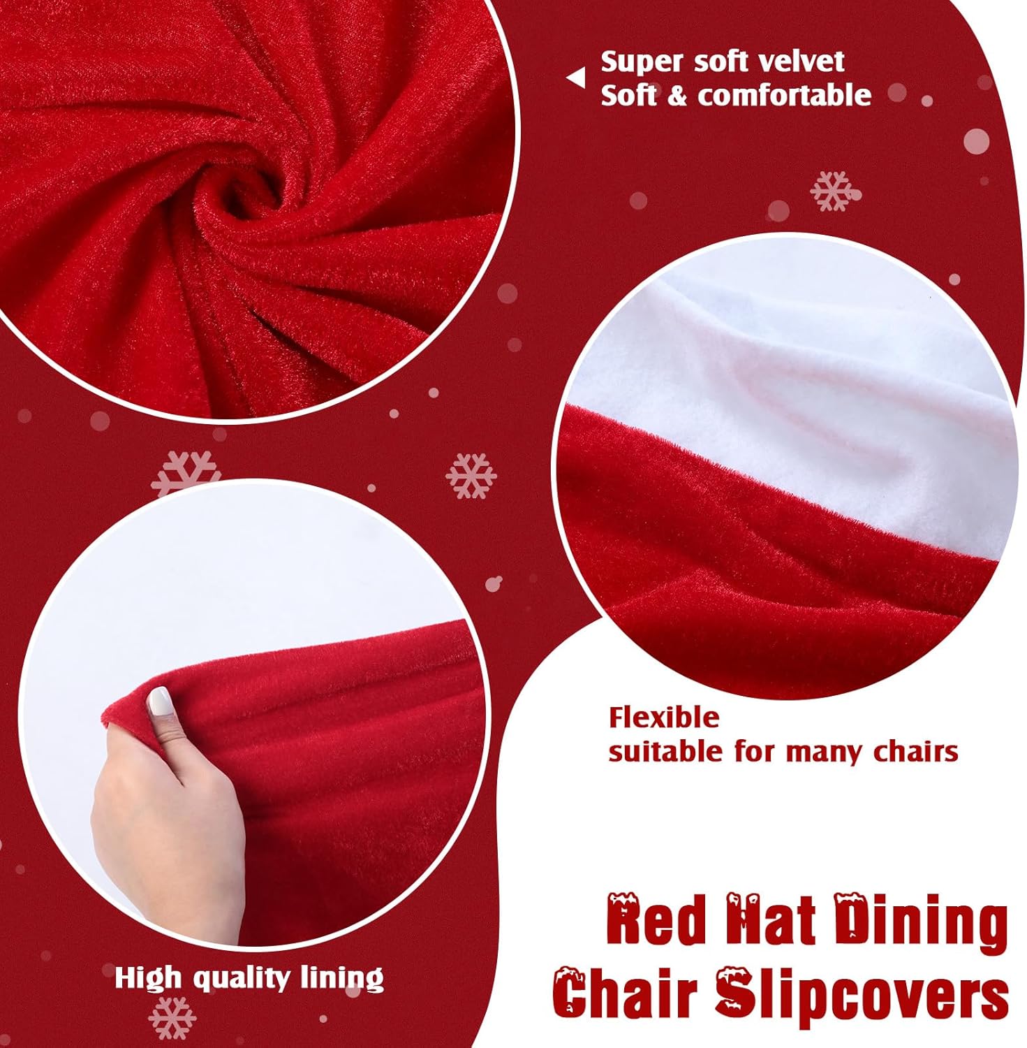 Santa hat chair covers classic design décor