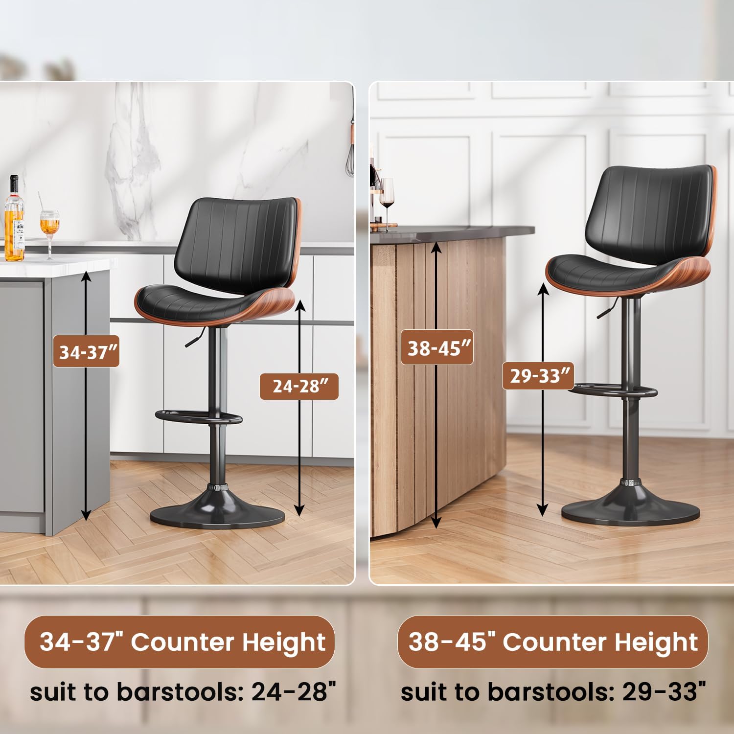 Adjustable Bar Stool for Cafes, Restaurants, and Bars