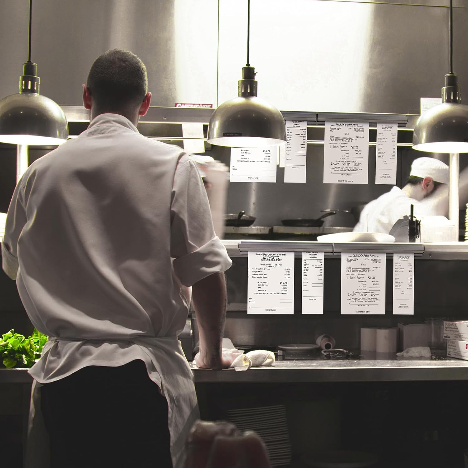 Restaurant Ticket Holder 2 piece aluminum set