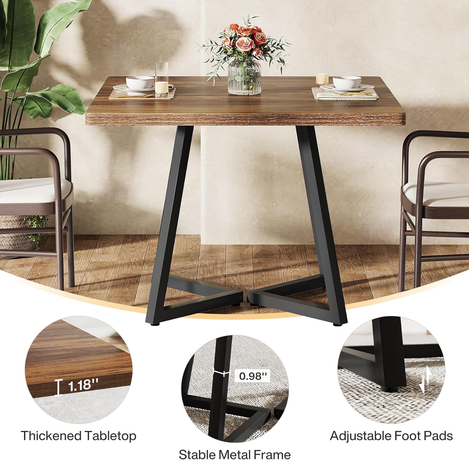 Commercial Dining Table Set – Worth It? 4 Commercial dining table set in café