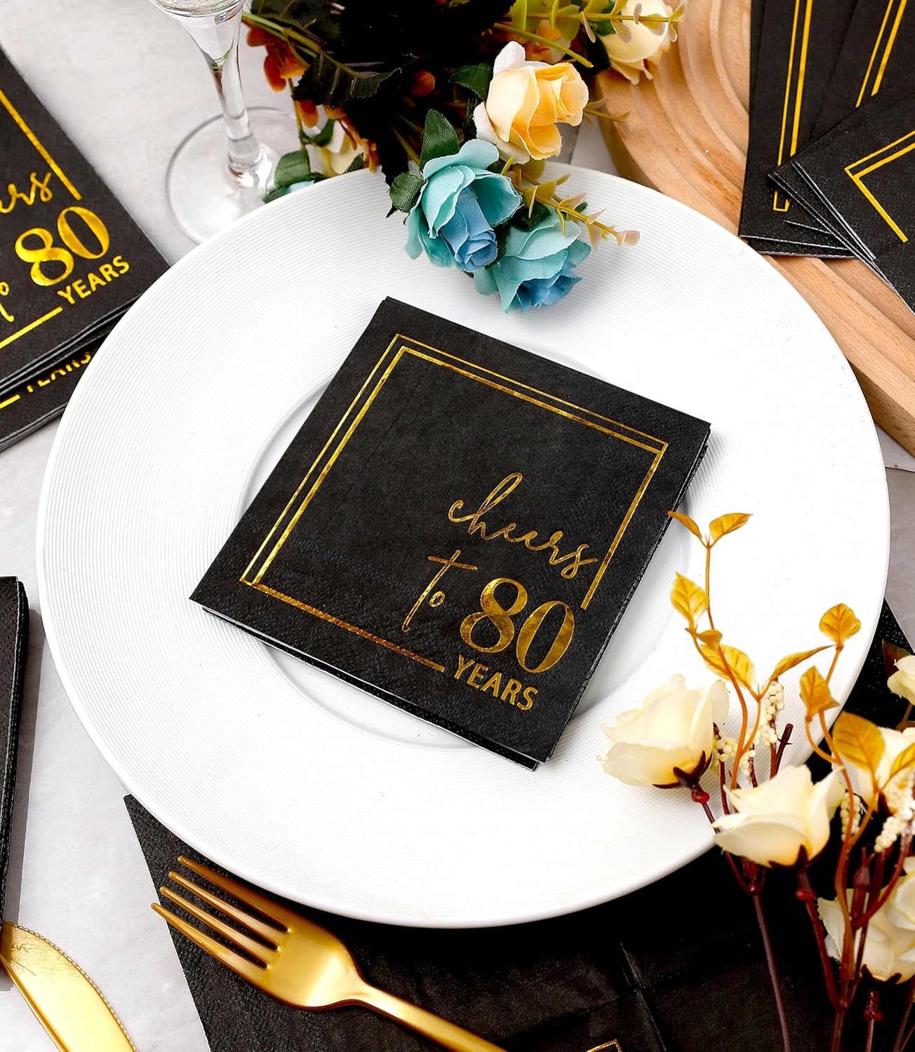 Black and Gold Party Napkins – Your Pick?