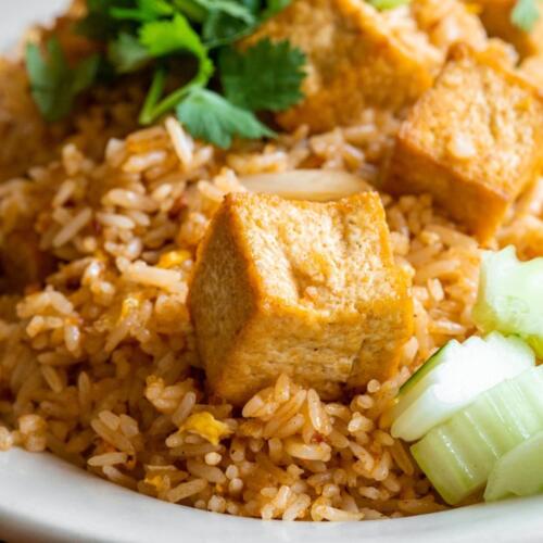 Thai Fried Rice w Tofu